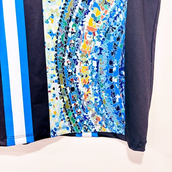 VOLT DESIGN Multicolor Reversible Striped Pencil Skirt | Large * - Picture 10 of 10